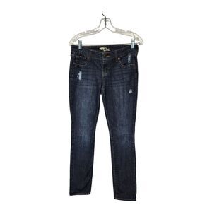 Old Navy Women's Size 2 The Diva Dark Blue Denim Jeans Slim Skinny Leg